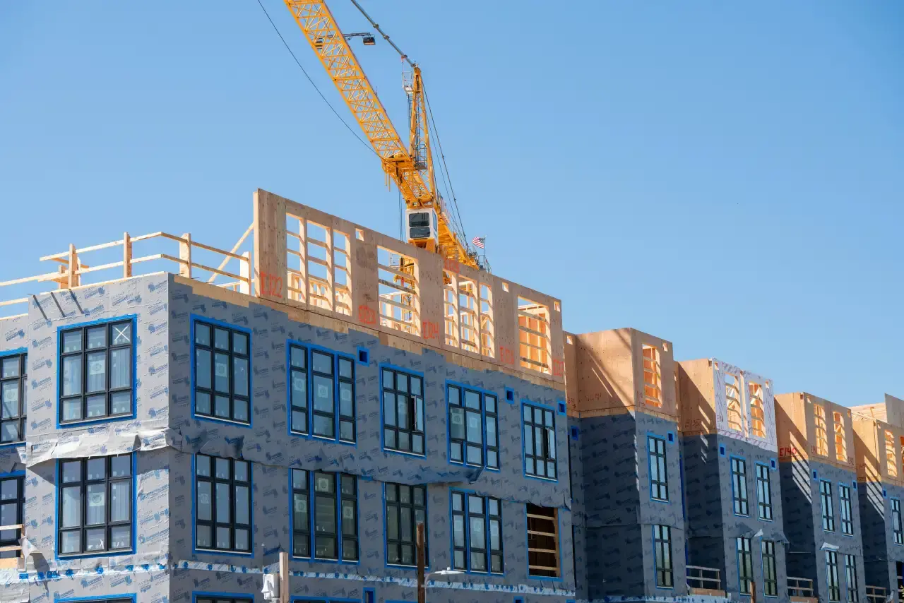 Handwerker auf einer Baustelle